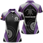 Personalized Purple Archery Jerseys Polo Shirts Best Custom Archery Uniform For Team