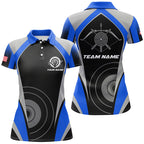 Personalized Blue Archery Jerseys Polo Shirts Best Custom Archery Uniform For Team