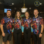 Funny Turkey American Flag Smoke Billiard Shirts Custom Thanksgiving 8 Ball Pool Jersey