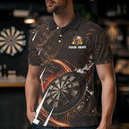 Personalized 3D Skull Darts Polo & 1/4 Zip Shirts Custom Cool Darts League Team Jerseys