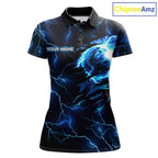 Blue Lightning Thunder Custom Cobra Snake Bowling Shirts Personalized Bowling Team Jersey