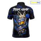 Black And Blue Personalized Dragon Beer Darts Shirts Custom Darts League Team Jersey