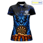 Black And Blue Personalized Dragon Beer Darts Shirts Custom Darts League Team Jersey