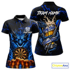 Black And Blue Personalized Dragon Beer Darts Shirts Custom Darts League Team Jersey