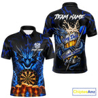 Black And Blue Personalized Dragon Beer Darts Shirts Custom Darts League Team Jersey