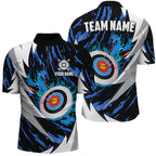 Personalized 3D Target Archery Thunder Quarter-Zip Shirts, Archery Team Jerseys