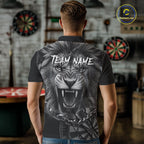 Personalized Snarling Lion Darts Polo & Quarter Zip Custom Dart Shirts, Dart Team Jersey