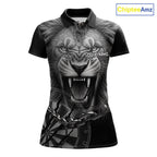 Personalized Snarling Lion Darts Polo & Quarter Zip Custom Dart Shirts, Dart Team Jersey