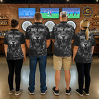 Personalized Snarling Lion Darts Polo & Quarter Zip Custom Dart Shirts, Dart Team Jersey