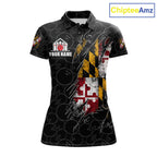 Vintage Maryland Flag Bowling Shirts Custom Patriotic Bowling Team Jersey