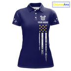 Customized Navy Blue American Flag Darts Shirt, Patriotic Darts League Team Jersey