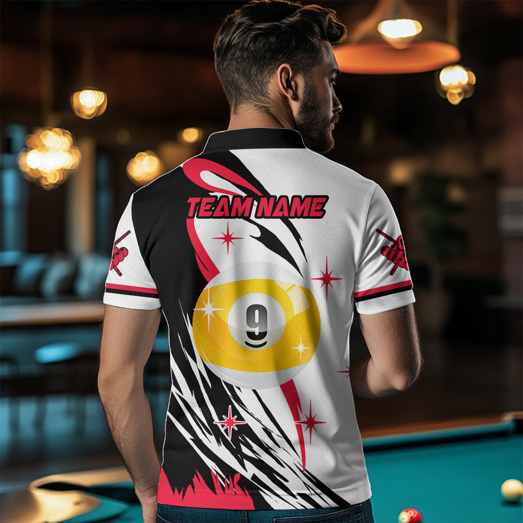 Personalized Billiard 8 Ball & 9 Ball Pool Shirts Custom Billiard Team Jerseys