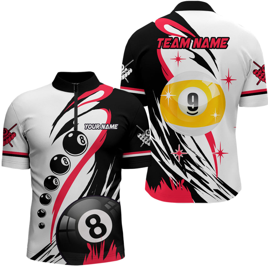 Personalized Billiard 8 Ball & 9 Ball Pool Shirts Custom Billiard Team Jerseys