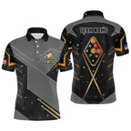 Personalized 9 Ball Pool Billiard Polo Shirts Custom 9 Ball Billiards Attire Jerseys