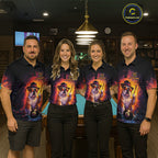 Personalized Vintage Funny Bulldog 8 Ball Billiard Shirt, Pool Team Jersey Polo & 1/4 Zip