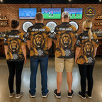 Personalized Retro Grunge Lion Darts Shirts Custom Darts Team Jersey Polo, 1/4 Zip