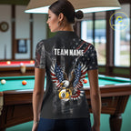 Vintage American Flag Eagle Patriotic Billiard Shirt Custom 9 Ball Pool Team Jersey