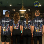 Vintage American Flag Eagle Patriotic Billiard Shirt Custom 9 Ball Pool Team Jersey