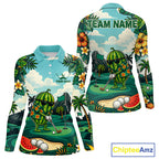 Funny Watermelon Golfer Monstera Tropical Polo Shirts Custom Golf Team Outfits Golf Gifts