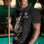 Red Dripping Patriotic Funny Eagle 8 Ball Billiard Pool Shirt Personalized Billiard Team Jerseys