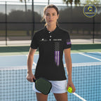 Custom Purple Grunge Skull Pickleball Ball League Jerseys US Flag Pickleball Shirts