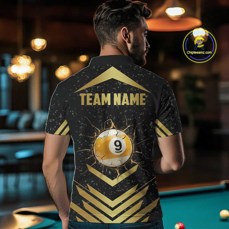 Orange Grunge Grim Reaper Billiard Ball Pool Custom Billiard Shirts, Billiard Team Jerseys