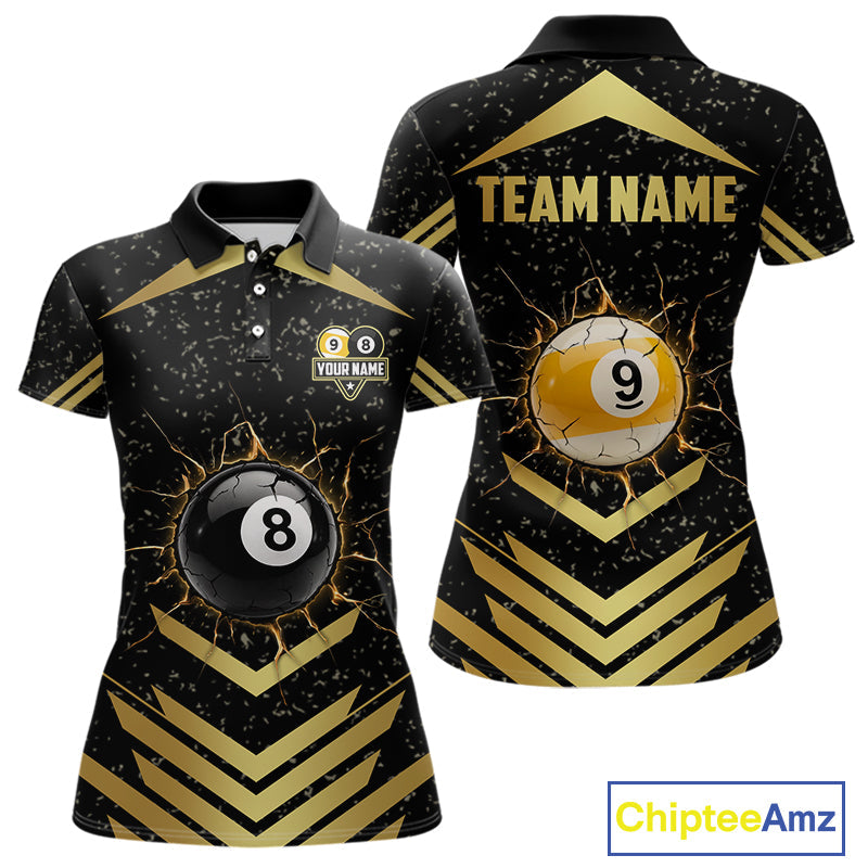 Orange Grunge Grim Reaper Billiard Ball Pool Custom Billiard Shirts, Billiard Team Jerseys