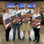 Funny Duck Patriotic Dart Shirt Custom American Flag Darts Team Outfits, Darts Gifts