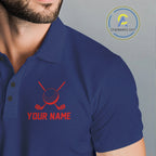 Navy And Red American Flag Golf Polo Shirts Custom Name Patriotic Team Golf Uniform Nqs10019