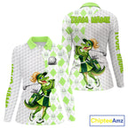 Custom Green Argyle Golf Polo Shirts Funny Alligator Golfer Best Golf Clothing Shirts