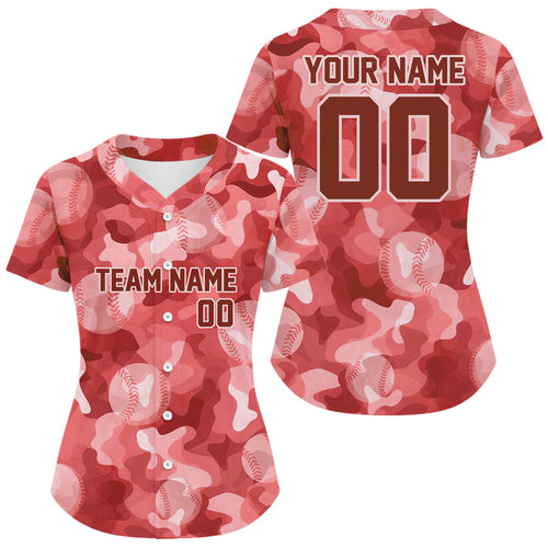 Custom Camouflage Baseball Jersey Personalized Baseball Jerseys