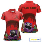 Red Dripping Funny Smoking 8 Ball Billiard Pool Shirt Custom Billiard Team Jerseys