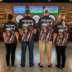 Angry Beer & Cowboy Dart Arrow Funny Dart Shirt Custom Texas-US Flag Dart Team Uniforms