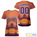 Custom 's Pumpkin Orange Halloween Baseball Jersey Outfit Halloween Baseball Gifts