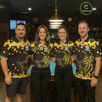 Hexagon Bee 8 Ball Pool Billiard Polo & Quarter-Zip Jerseys Custom Billiard Team Appeal