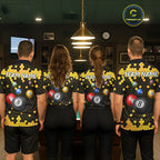 Hexagon Bee 8 Ball Pool Billiard Polo & Quarter-Zip Jerseys Custom Billiard Team Appeal