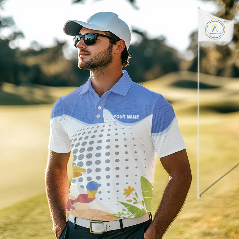 Custom Crab Summer Golf Polo Shirt Personalized Funny Golf Team Golf Apparel