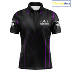 Beat Heart Pool Billiard Polo & 1/4-Zip Shirt Custom Light 8 Ball Billiard Team Apparel