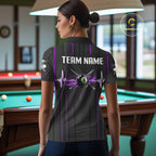 Beat Heart Pool Billiard Polo & 1/4-Zip Shirt Custom Light 8 Ball Billiard Team Apparel