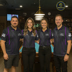 Beat Heart Pool Billiard Polo & 1/4-Zip Shirt Custom Light 8 Ball Billiard Team Apparel