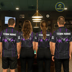 Beat Heart Pool Billiard Polo & 1/4-Zip Shirt Custom Light 8 Ball Billiard Team Apparel