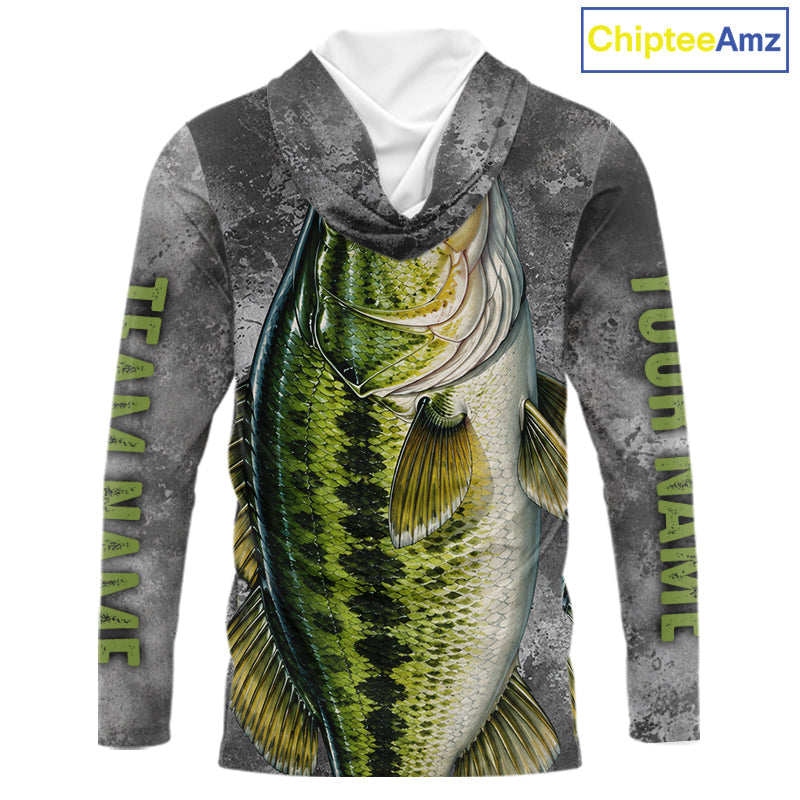 Custom Bass Fishing Tournament Shirt Vintage Fishing Jersey Custom Name Bass Fishing Long Sleeve Apparel