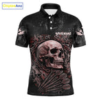 Red Graffiti Grunge Skull Darts Shirt Custom Name & Team Skull Dart Outfit Jerseys