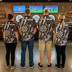 Smoke American Flag Dart Shirt Personalized Cracked Dartboard Dart Team Outfits Jerseys