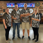 Smoke American Flag Dart Shirt Personalized Cracked Dartboard Dart Team Outfits Jerseys
