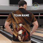 Funny Cowboy Bowling Jersey Gun Gunslinger Bowling Pin Shirt Personalized Bowling Team Apparel