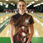 Funny Cowboy Bowling Jersey Gun Gunslinger Bowling Pin Shirt Personalized Bowling Team Apparel