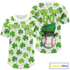 Custom St Patrick Day Baseball Jerseys Shamrock Baseball Tournament Jerseys