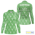 Personalized Desert Cactus Green Pattern Golf Polo Shirts Custom Funny Cactus Golf Gifts