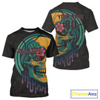 Custom Colorful Skull Flower Baseball Halloween T-Shirt Outfits Baseball Shirts